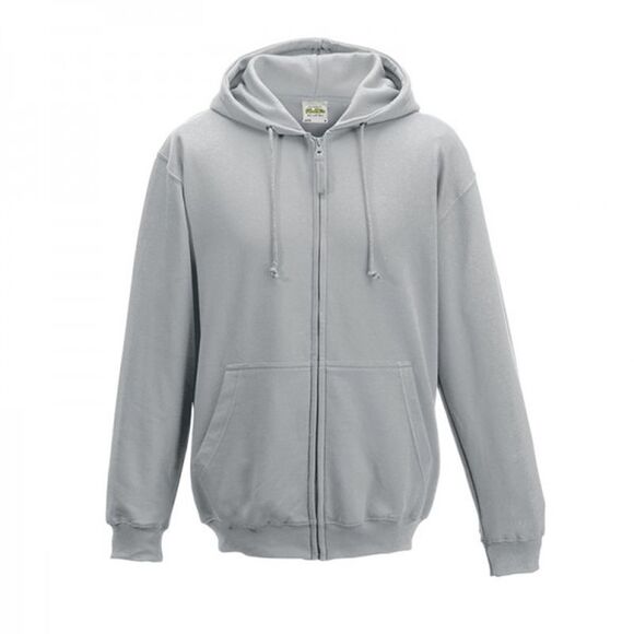 Awdis Plain MensSweatshirt Hoodie Zoodie 18 Colours Szs/ Heather Gray